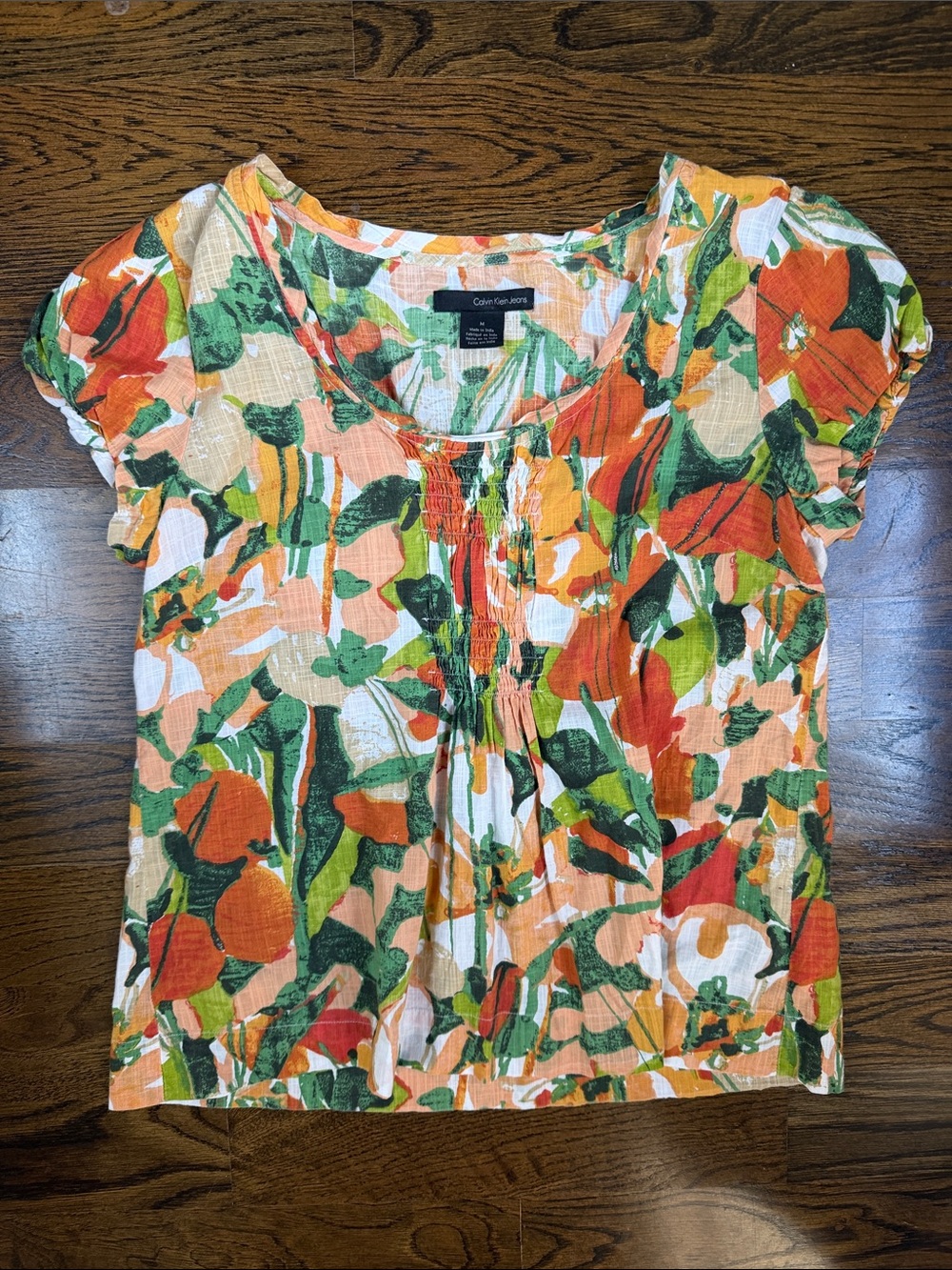 Calvin Klein Floral Top Size Medium